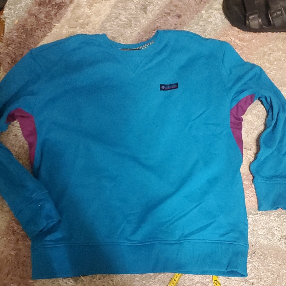 - Columbia Men's Blue and purple Sweatshirt sz xl